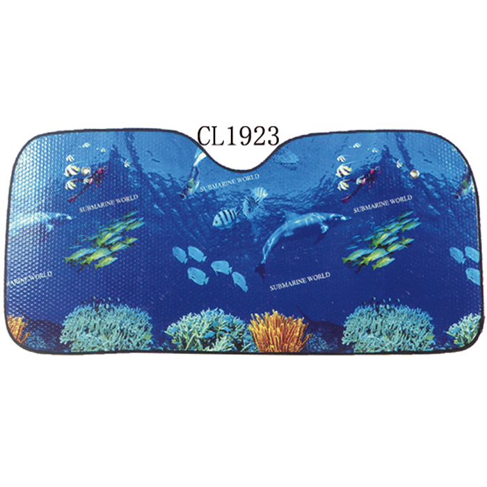 UV Protection Car Front Window Sunshade With Undersea Scenery
